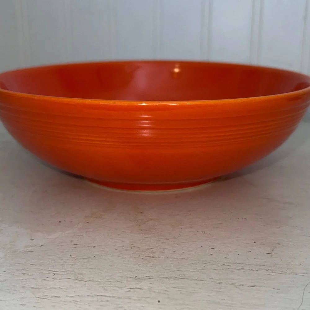 Vintage 30s 40s Fiesta Red Serving bowl 7.5” x 2.5”